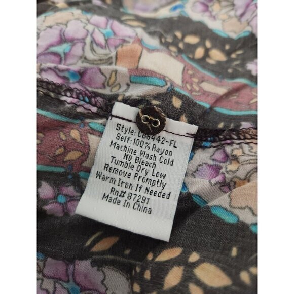 Johnny‎ Was Rocco Blouson Peasant Boho Long Sleeve Shirt SizeLarge - Picture 9 of 9